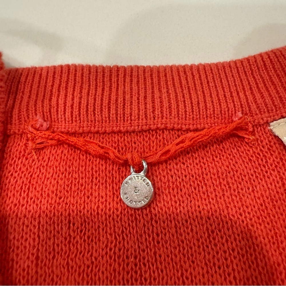 Knitted & Knotted Anthropologie Leandre ColdShoulder Sweater BellSleeve WomensXS - Picture 4 of 8